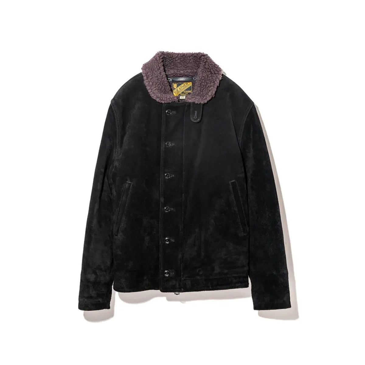 Y'2 Leather TN-1 Steer Suede N-1 Jacket Black