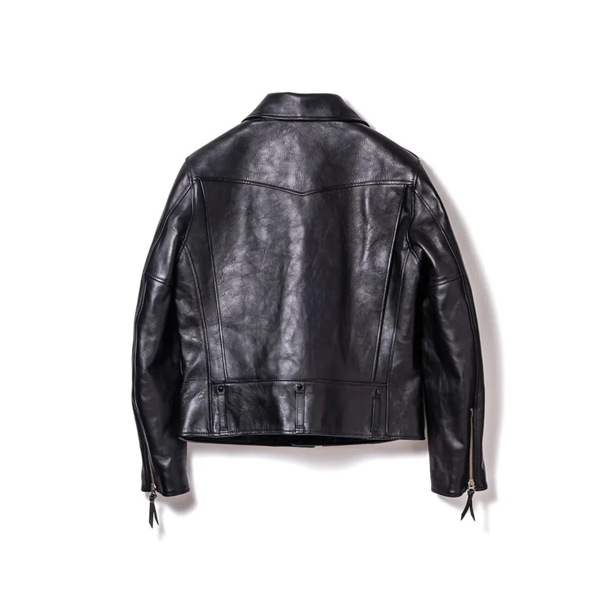 Y'2 Leather ITR-55 Iron Tanned Horse D-Pocket Double Breasted Riders Black