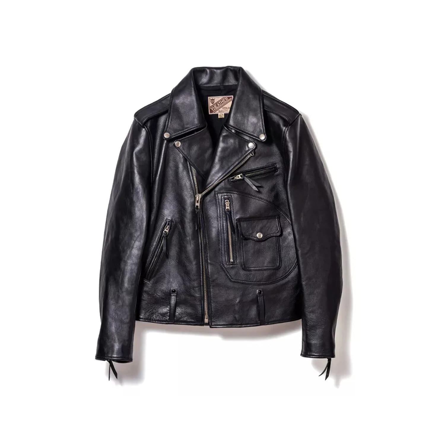Y'2 Leather ITR-55 Iron Tanned Horse D-Pocket Double Breasted Riders B