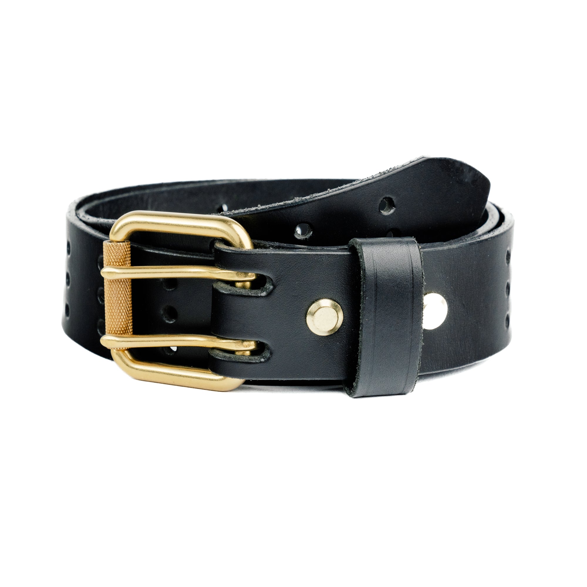 JLynch Black With Gold Trim Watersnake Belt Heritage Belt (Bundle) – NIMANY Studio main image 3