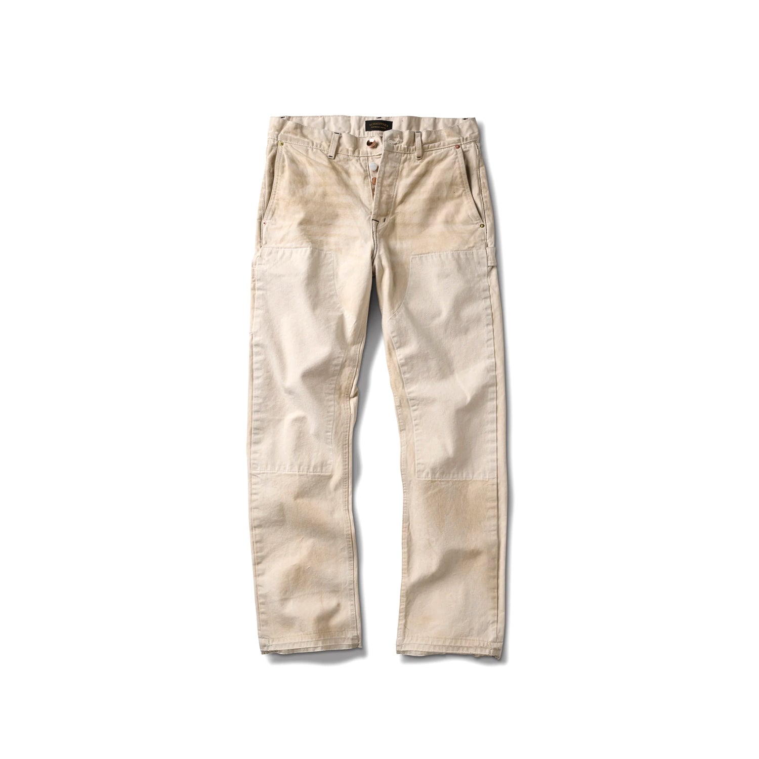 Schaeffer's Garment Hotel 14oz Dirty White Destroyed Carpenter Pant