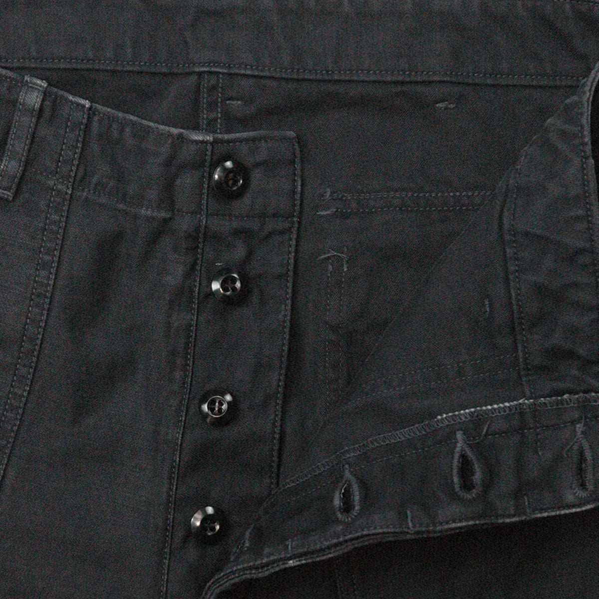 Full Count 1992-14A Utility Trousers Black