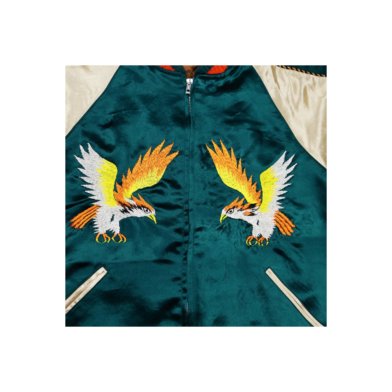 Full Count 2094 Skajan "Hawk & Dragon" Green x Ecru