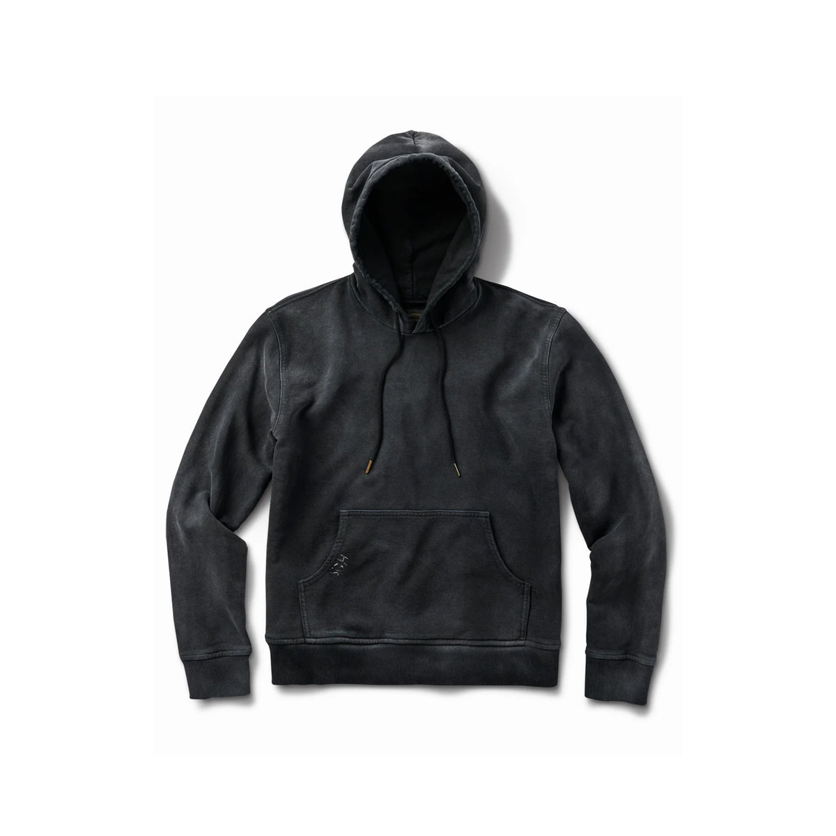 Schaeffer's Garment Hotel 20oz French Terry Worn & Bleached Black Hoodie