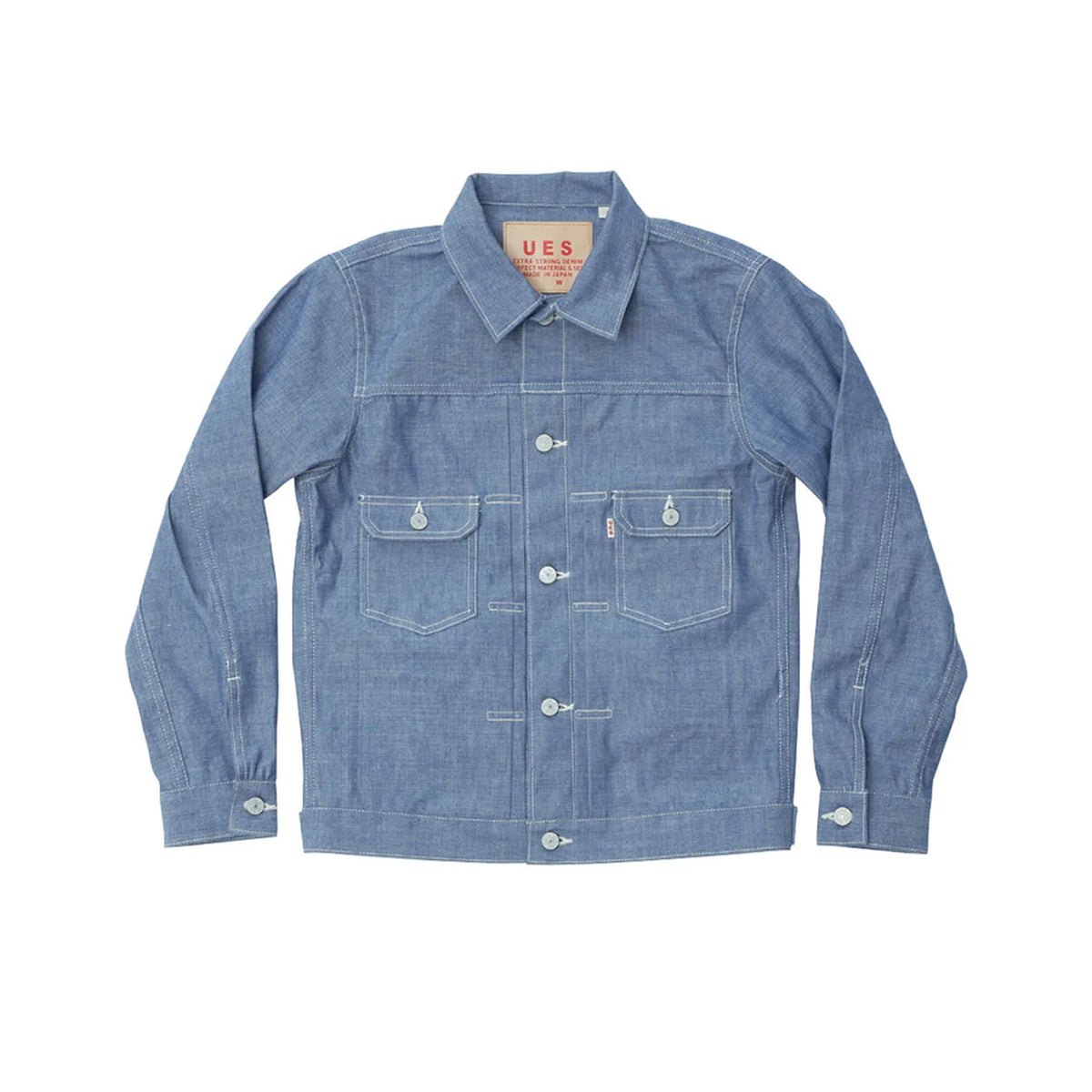 UES 2nd Type Chambray Jacket Light Indigo