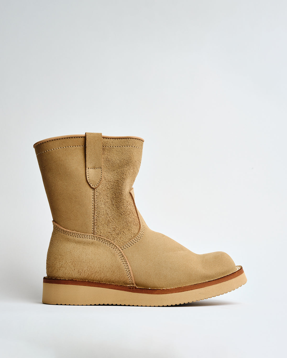 The Flat Head FN-FB-002 Suede Boots Beige