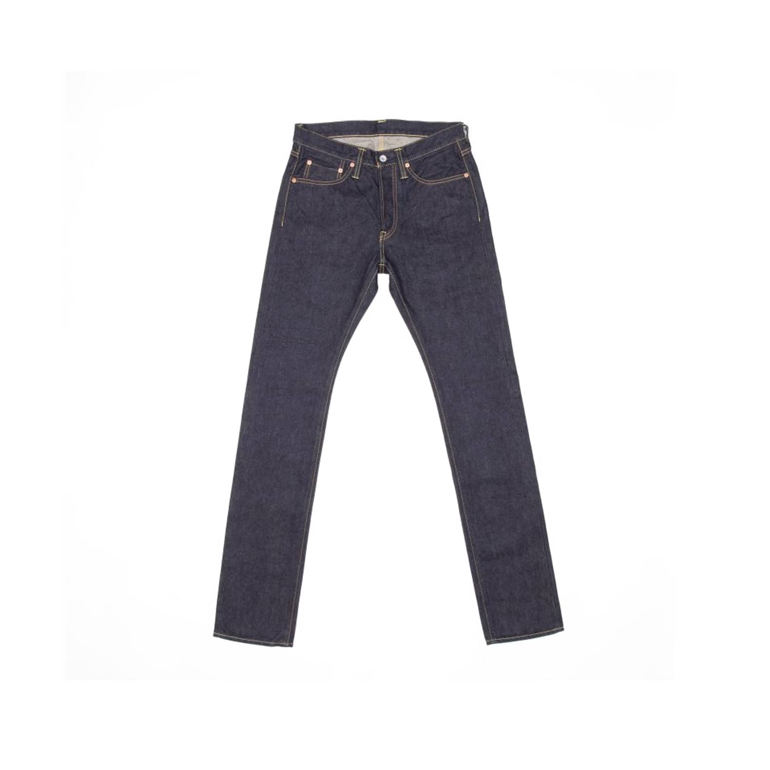 Iron Heart IH-555SBR-14 14oz Broken Twill Selvedge Denim Super Slim Jeans Indigo