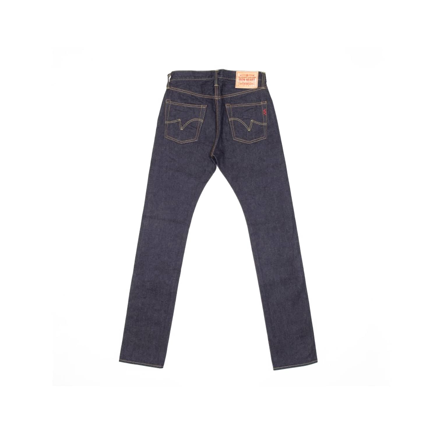 Iron Heart IH-555SBR-14 14oz Broken Twill Selvedge Denim Super Slim Jeans Indigo
