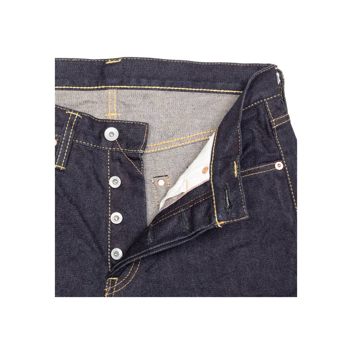Iron Heart IH-555SBR-14 14oz Broken Twill Selvedge Denim Super Slim Jeans Indigo