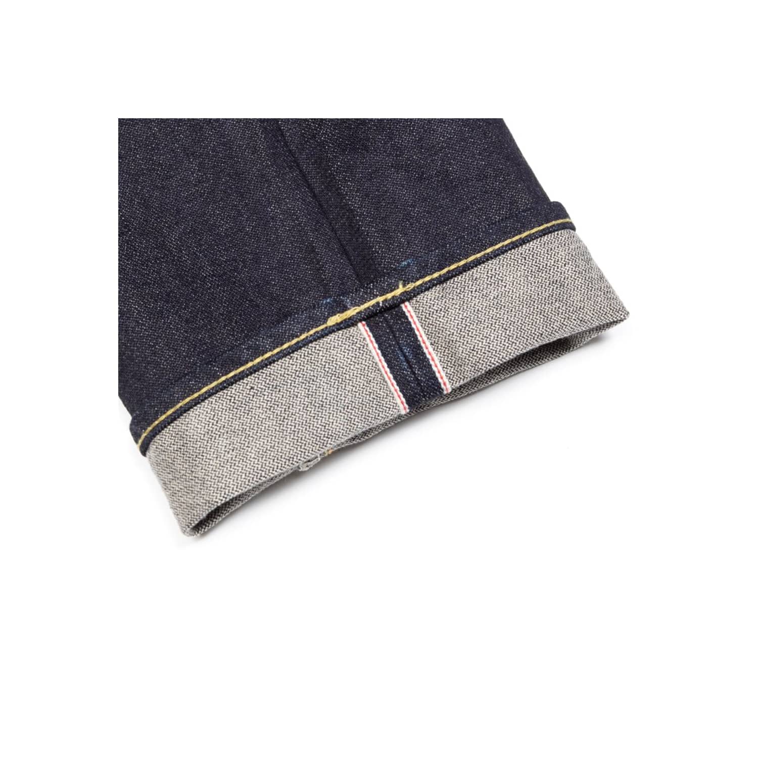 Iron Heart IH-555SBR-14 14oz Broken Twill Selvedge Denim Super Slim Jeans Indigo