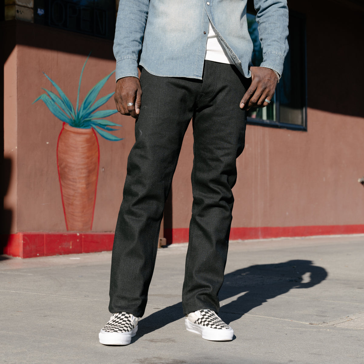 Schaeffer's Garment Hotel "The New Paloma" 18oz 103 Tall Straight Jean Black