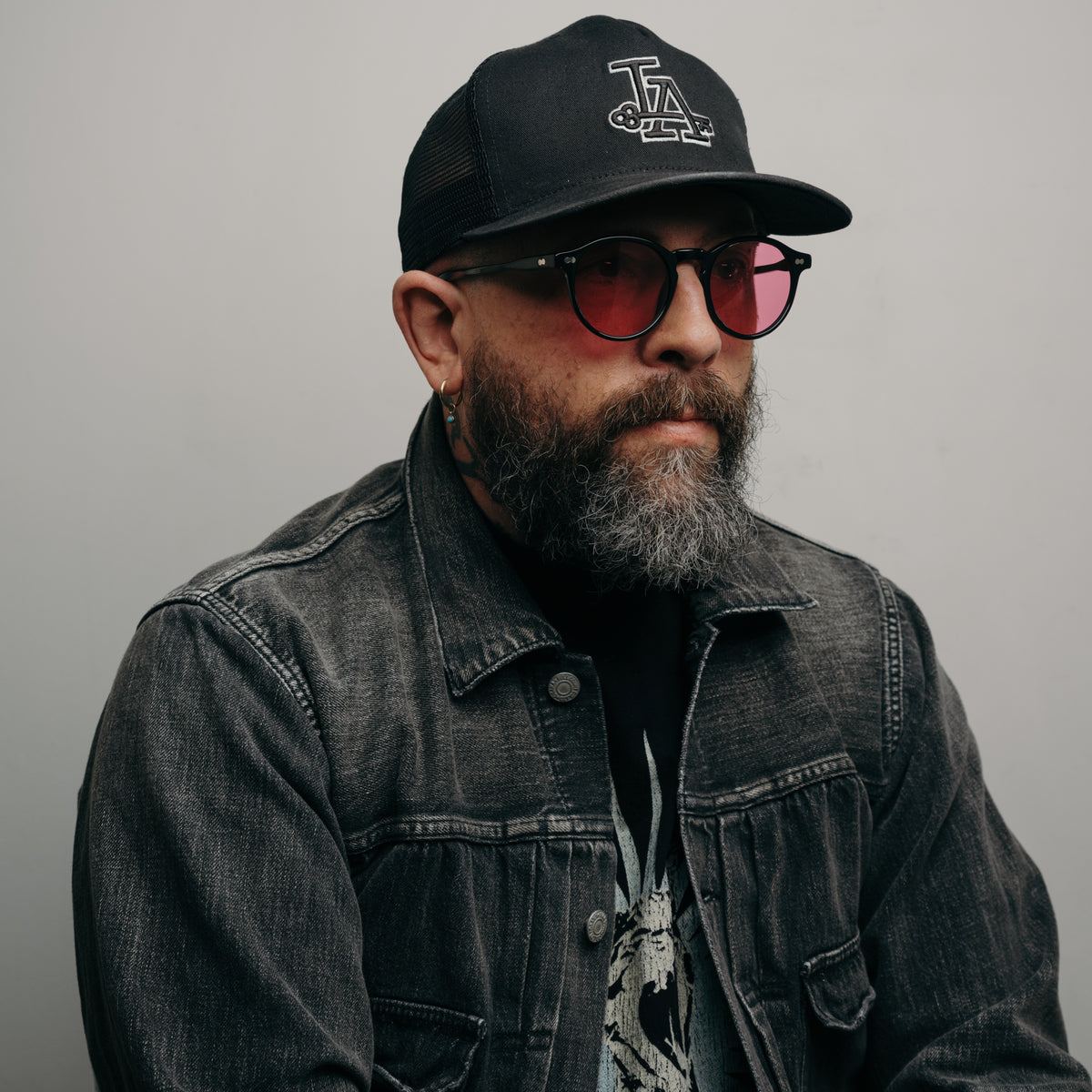 MOSCOT Miltzen Black with Custom Made Tints Purple Nurple