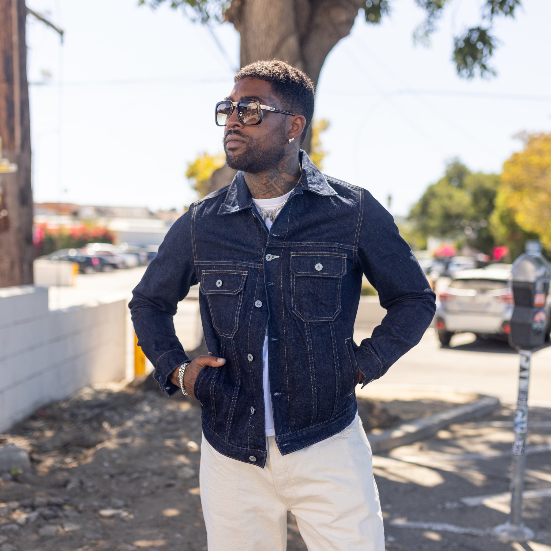 Rogue Territory 15oz Rinsed Indigo Cruiser Jacket