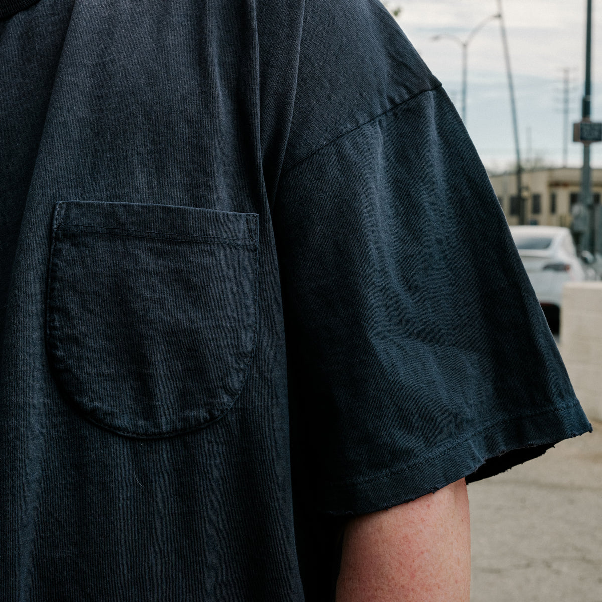 All-Time High Boxy Cotton Pocket Tee Midnight Navy