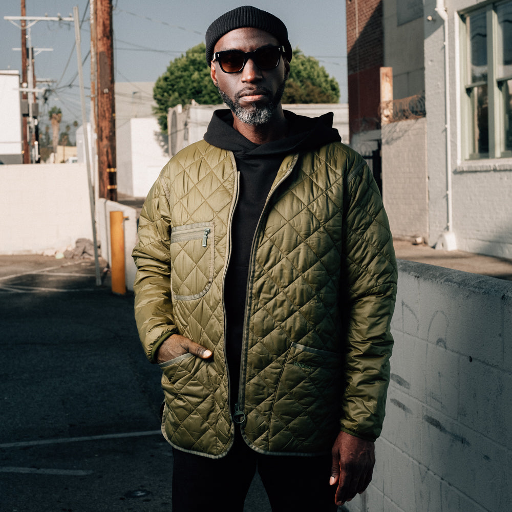 Barbour Stevenson Barbour Beeston Quilted Jacket Black Puffer