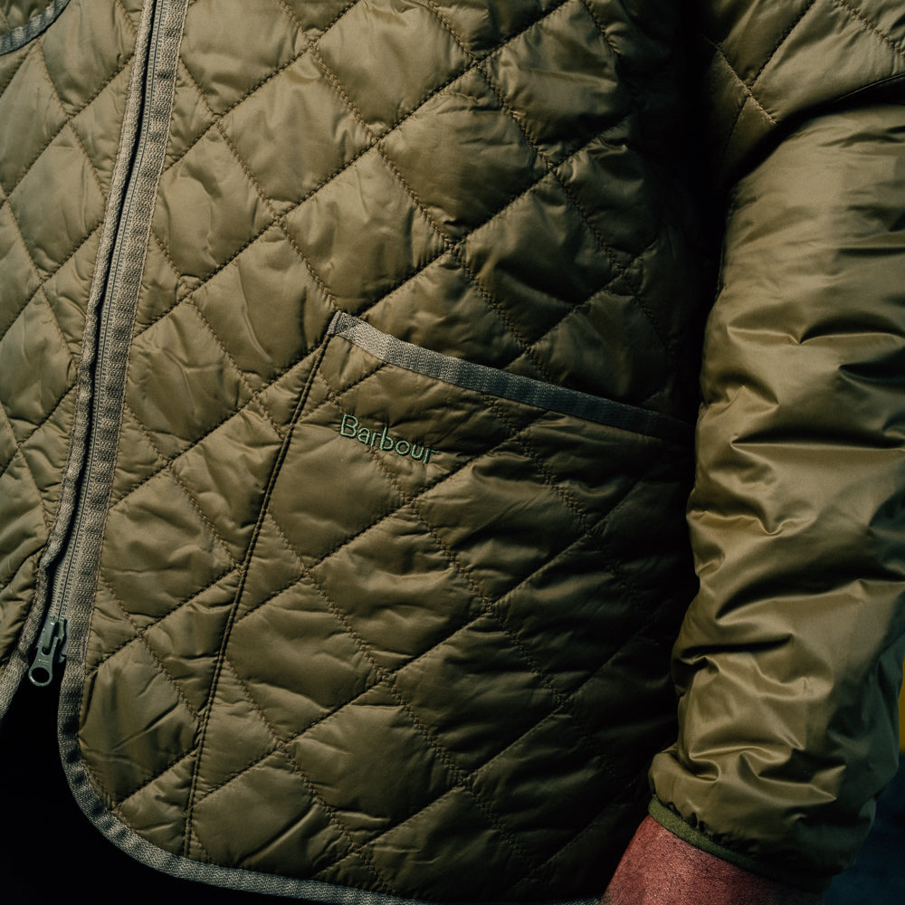 Barbour Liddesdale Quilted Liner Army Green FINAL SALE