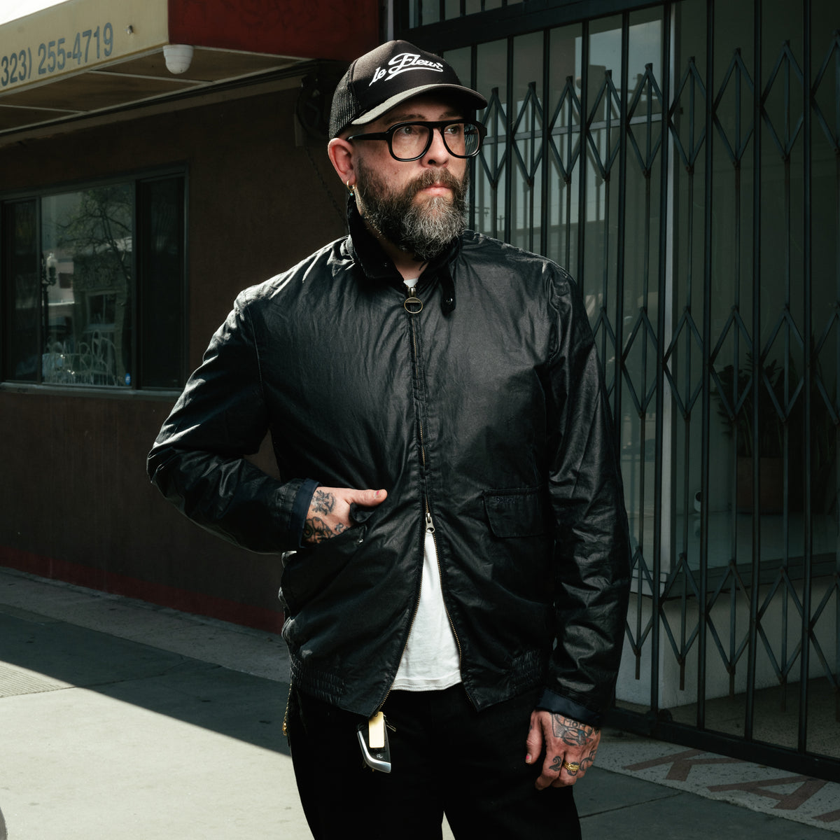 Barbour Newbury Waxed Jacket Royal Navy