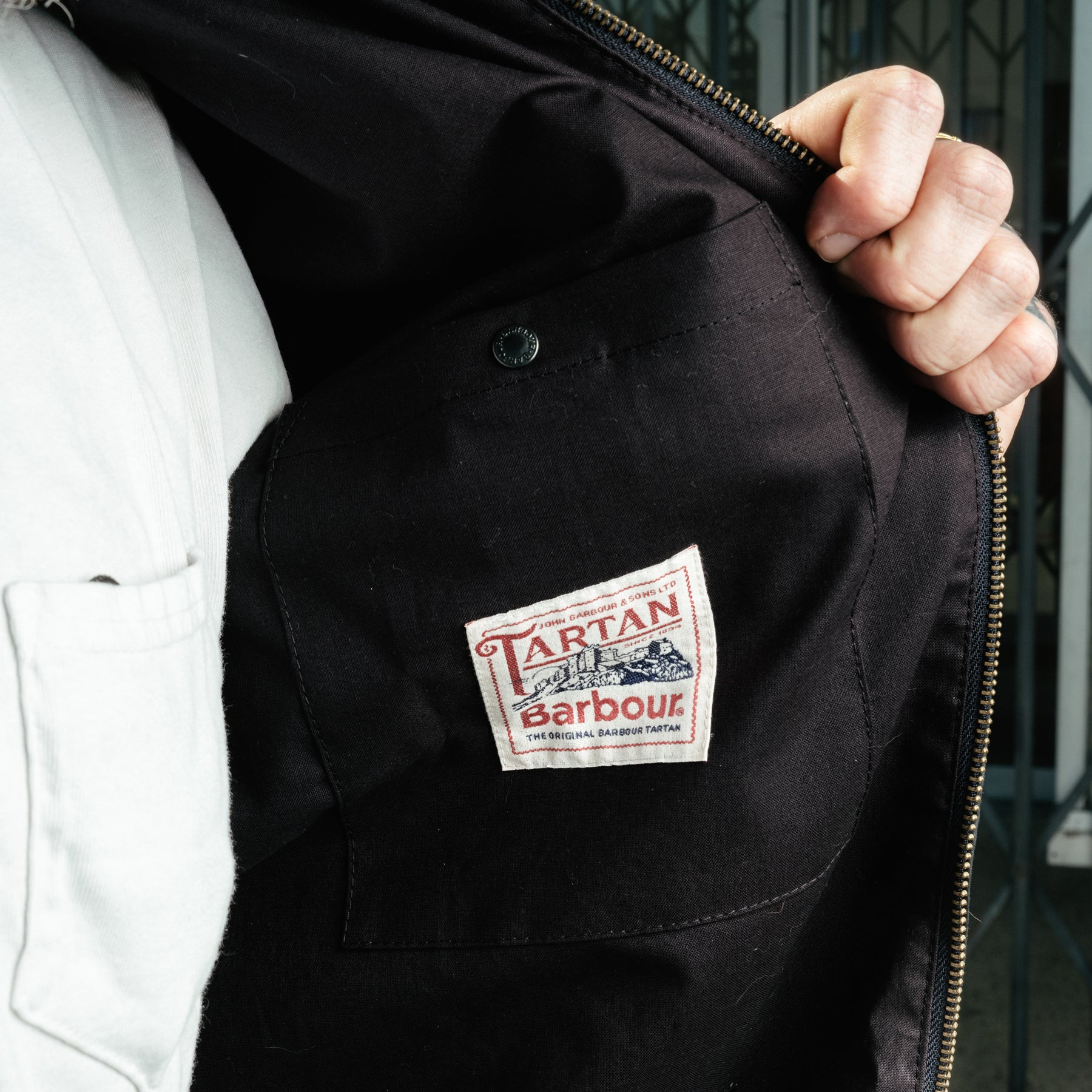 Barbour Newbury Waxed Jacket Royal Navy