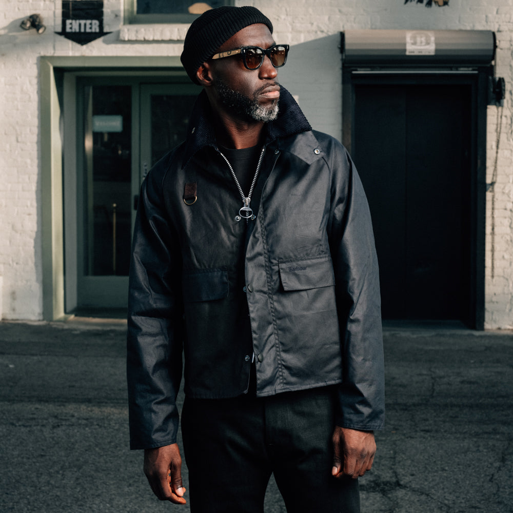 Barbour Border Barbour Wax Jacket Mens Navy Barbour Border Men