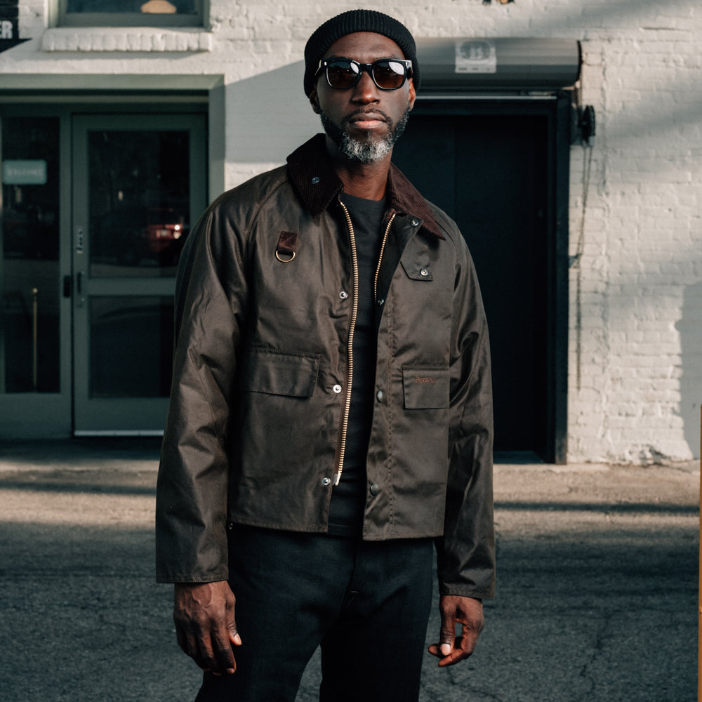 Barbour Spey Wax Jacket Olive - Main Image