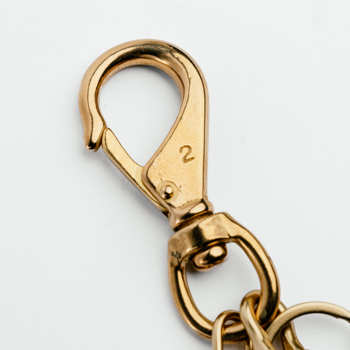 The Black Acre Key Clip Brass