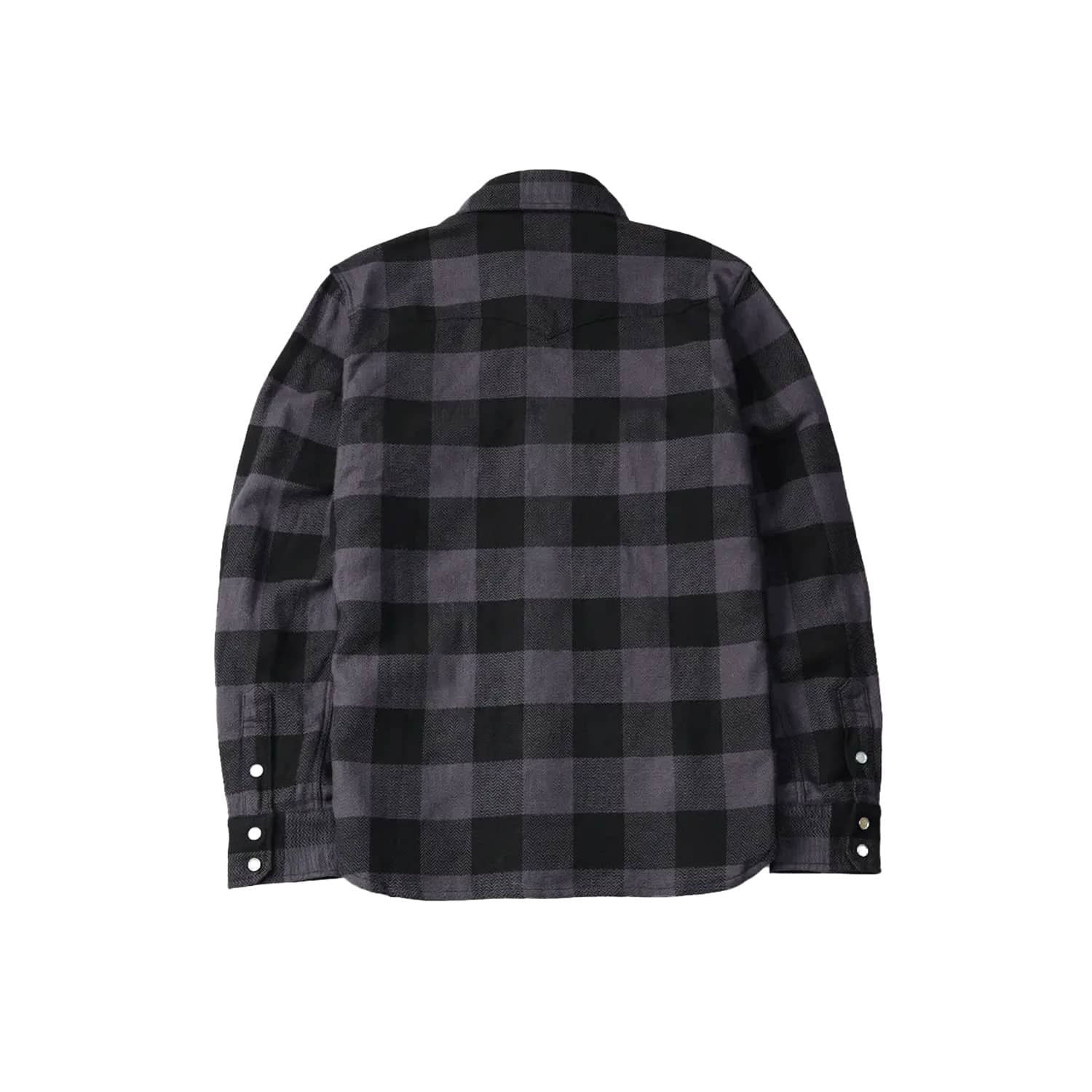 The Flat Head Block Check Western Shirt Gray/ Black