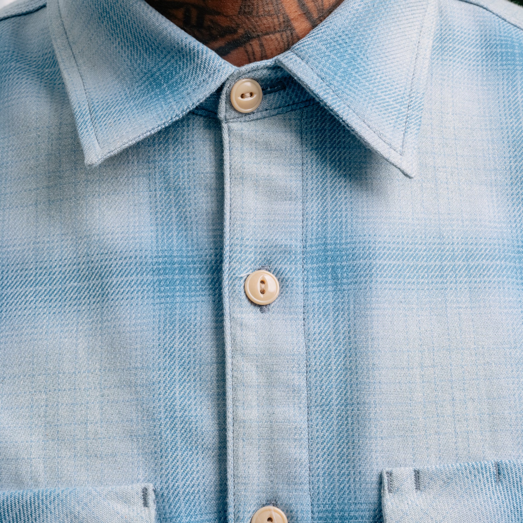 Rogue Territory Field Shirt Sky Blue Shadow Plaid FINAL SALE