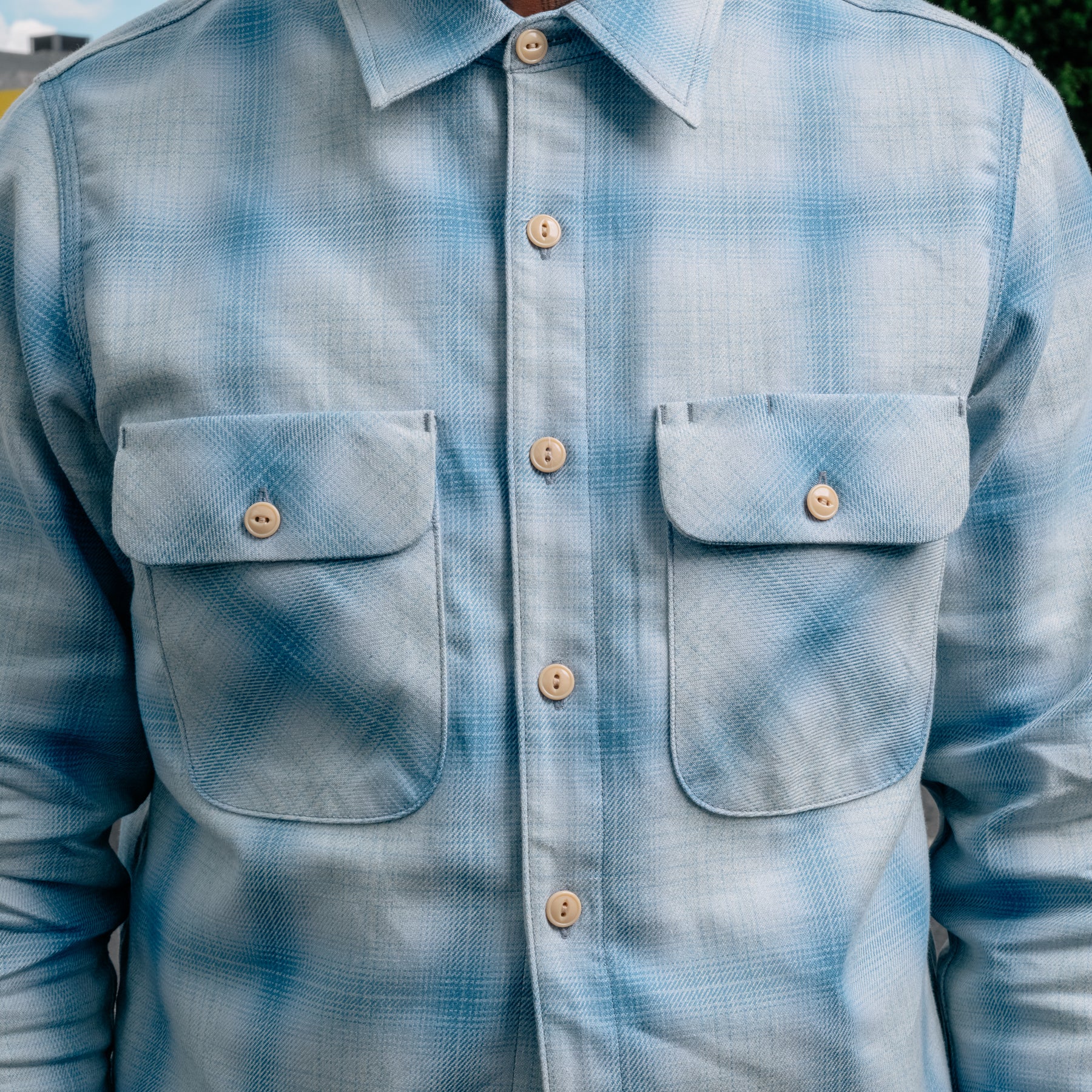 Rogue Territory Field Shirt Sky Blue Shadow Plaid FINAL SALE