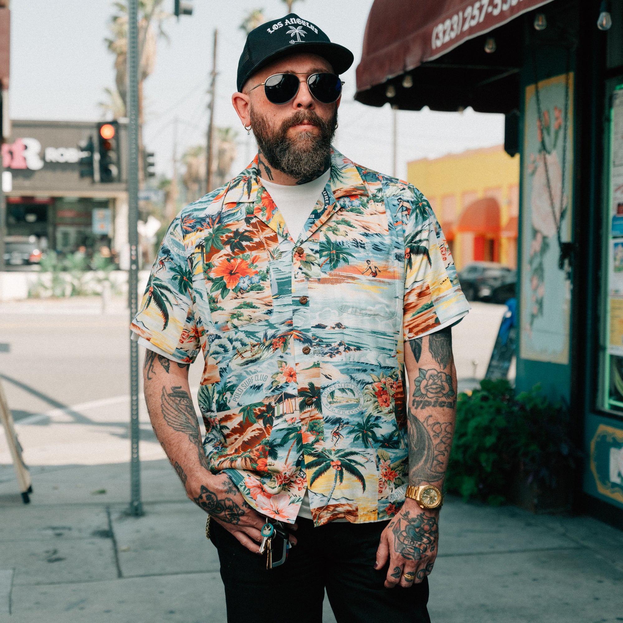 Polo Ralph Lauren Classic Fit Patchwork-Print Camp Shirt FINAL SALE