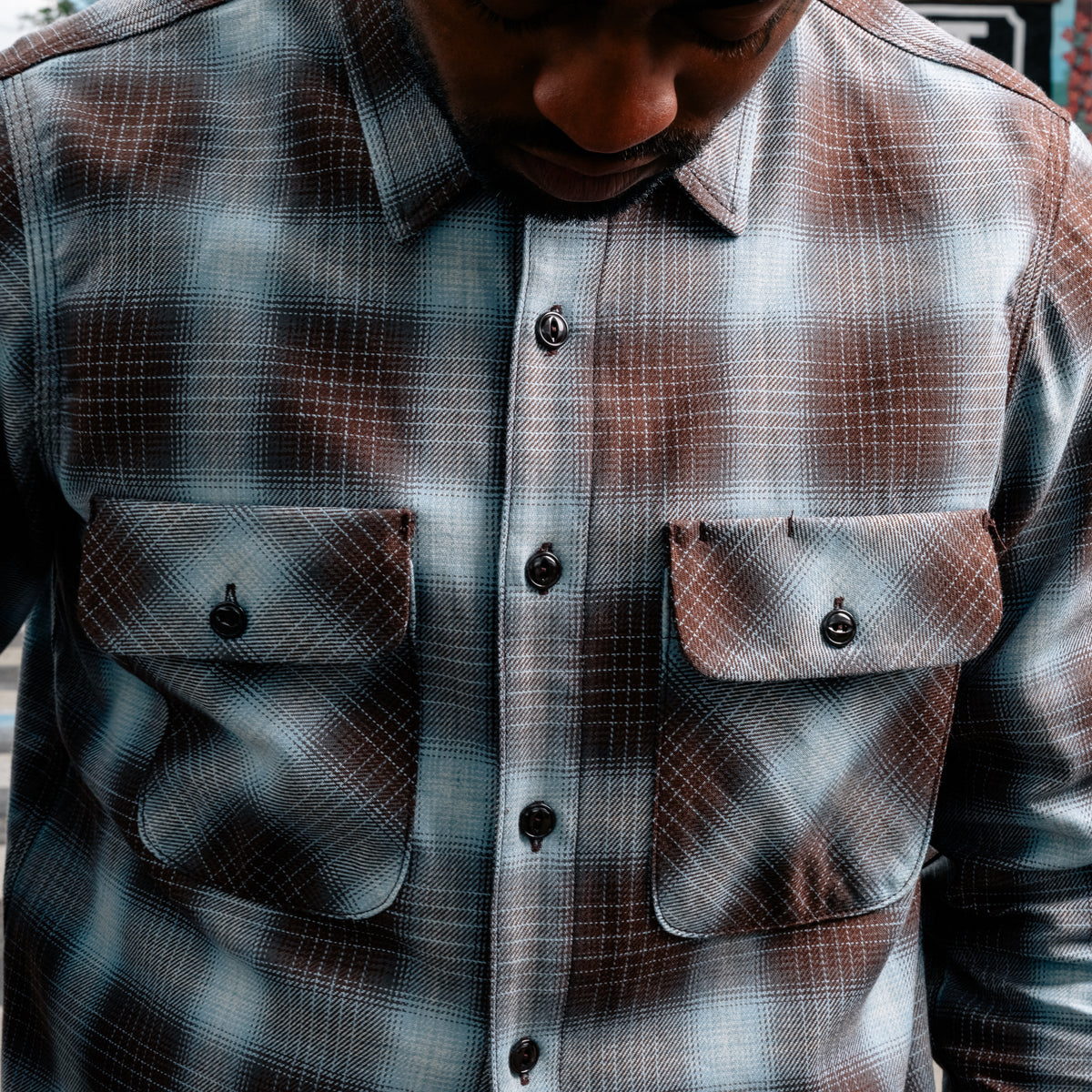 Rogue Territory Field Shirt Brown Shadow Plaid FINAL SALE