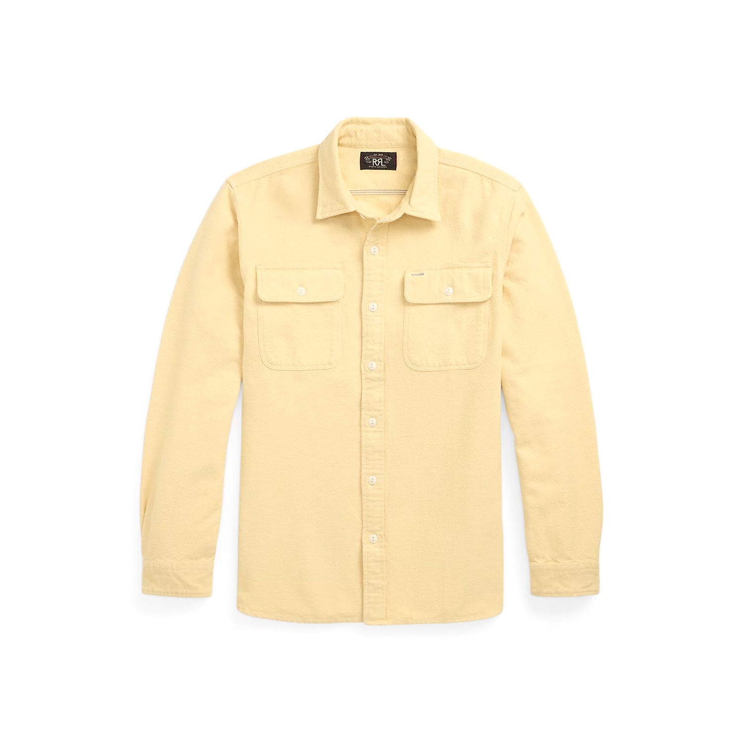 FALL 2025 RRL Chamois Cloth Work Shirt Faded Yellow