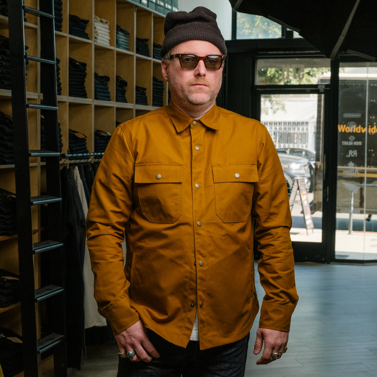 Rogue Territory Patrol Shirt Gold Dry Wax Canvas FINAL SALE