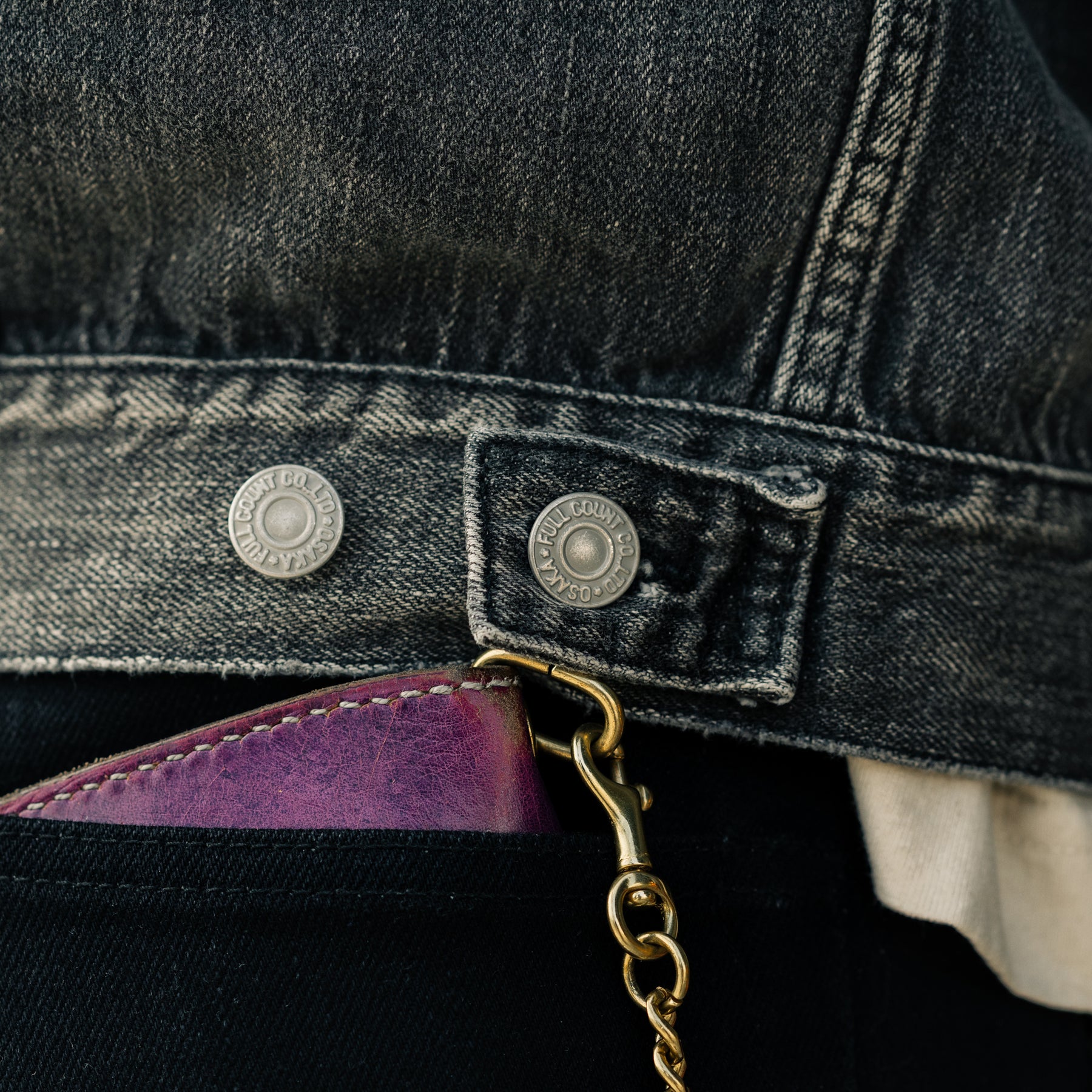 Full Count 2102BKHW Type 2 Black Denim Jacket Dartford