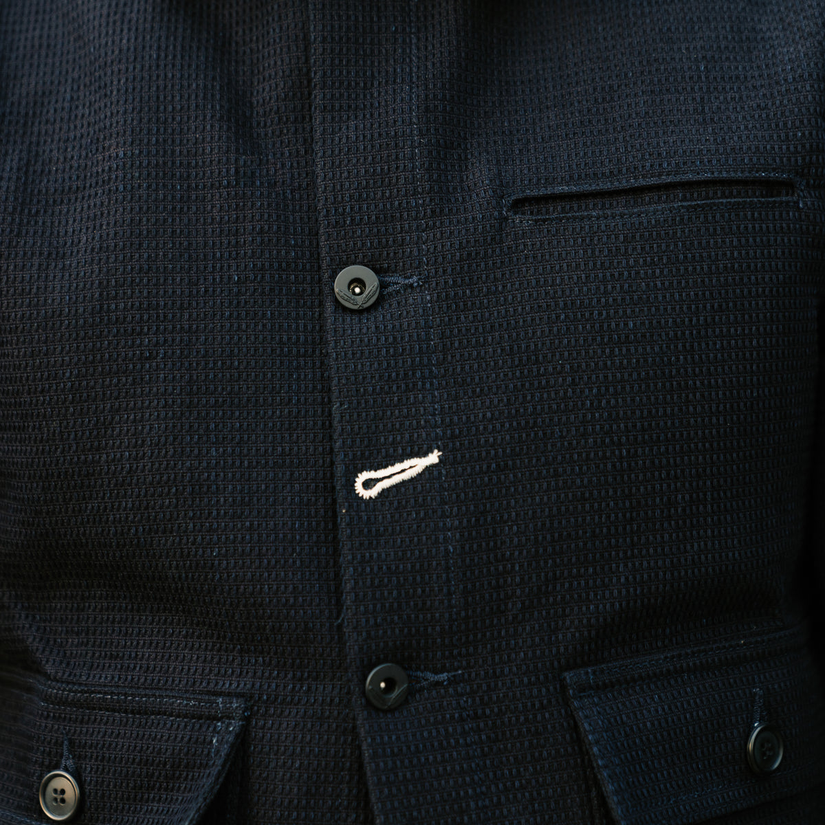 Rogue Territory Ranger Jacket Indigo Sashiko Waffle