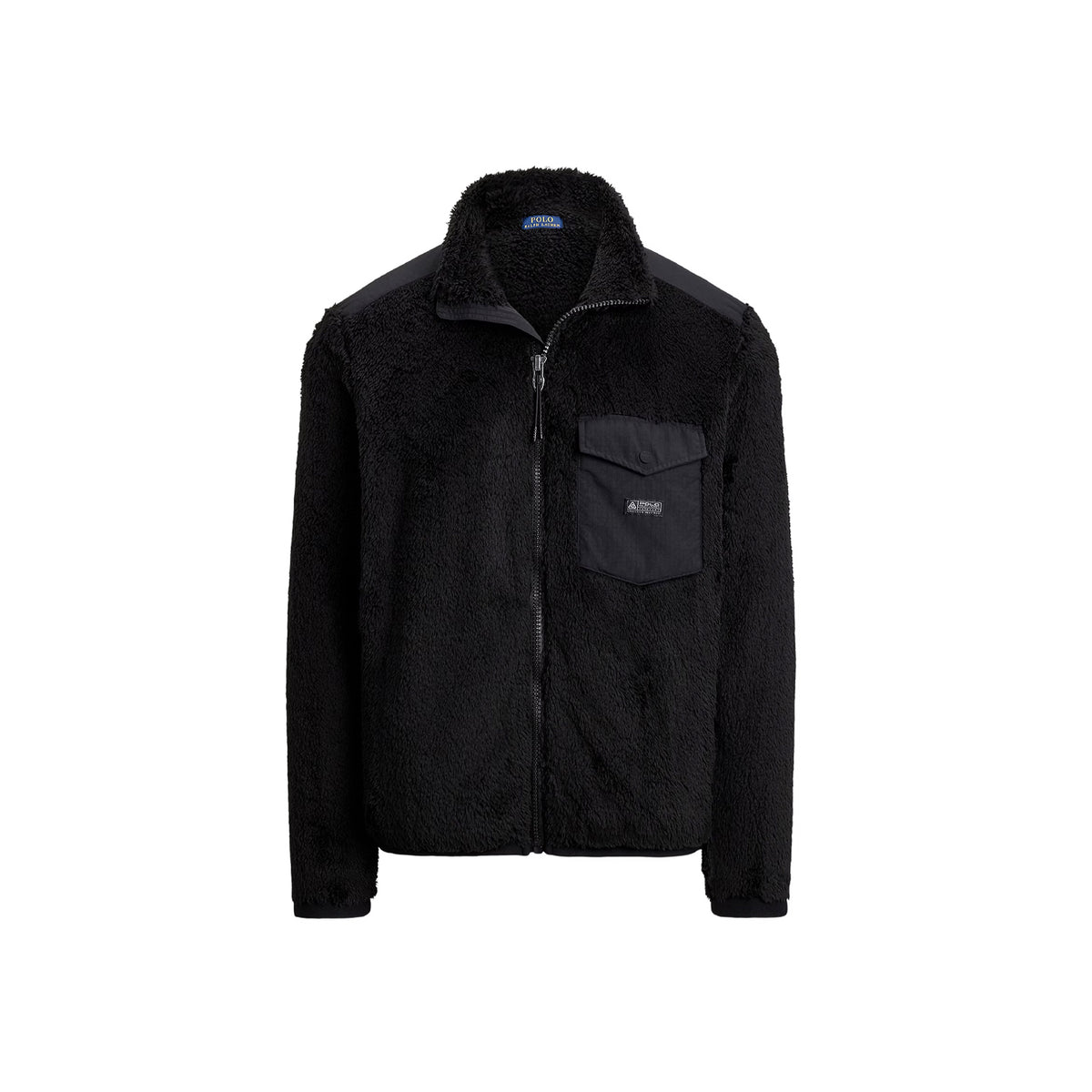 Polo Ralph Lauren Curly Pile Fleece Jacket Polo Black