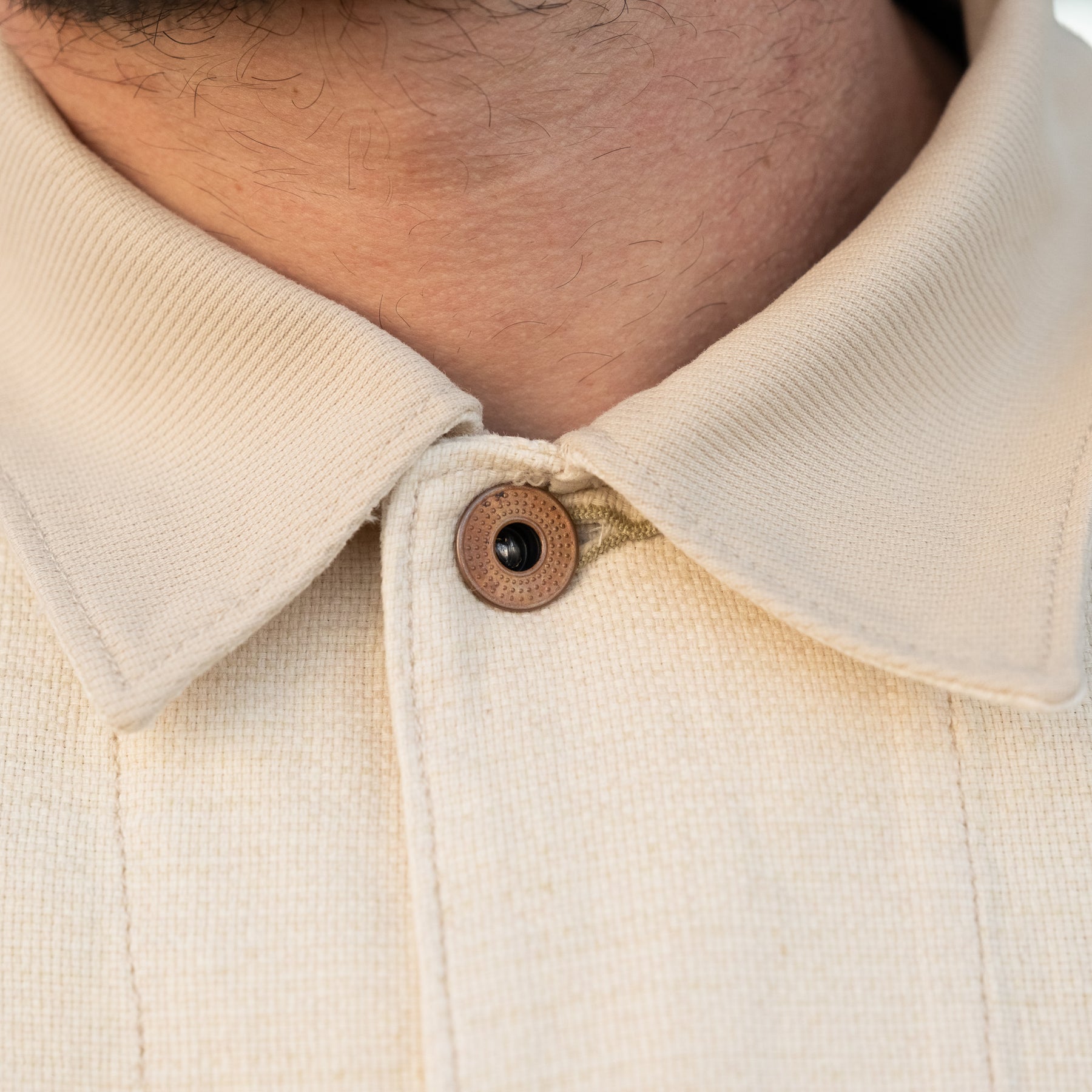 RRL Linen-Cotton Shirt Jacket Stone Multi