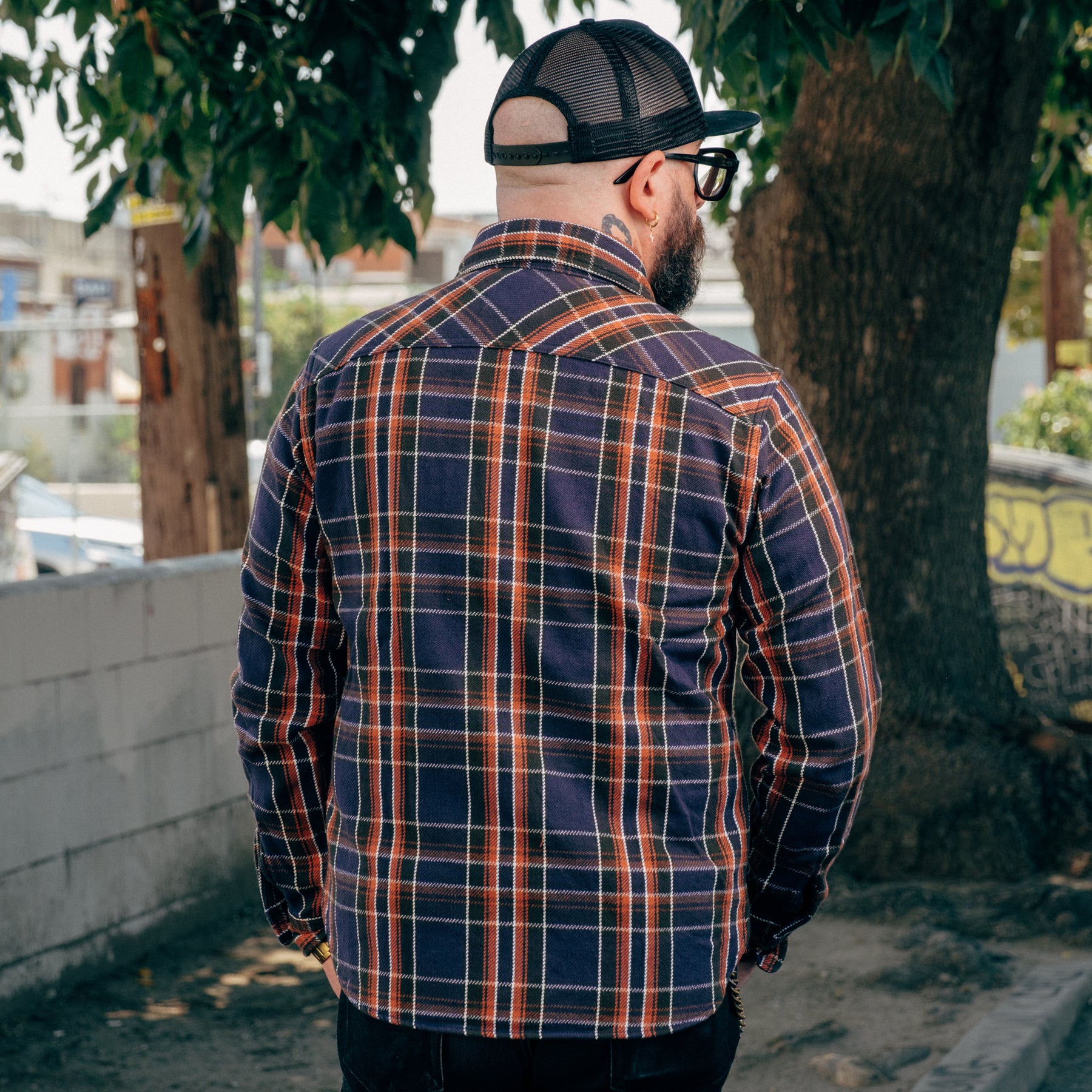 UES Heavy Flannel Shirt Purple