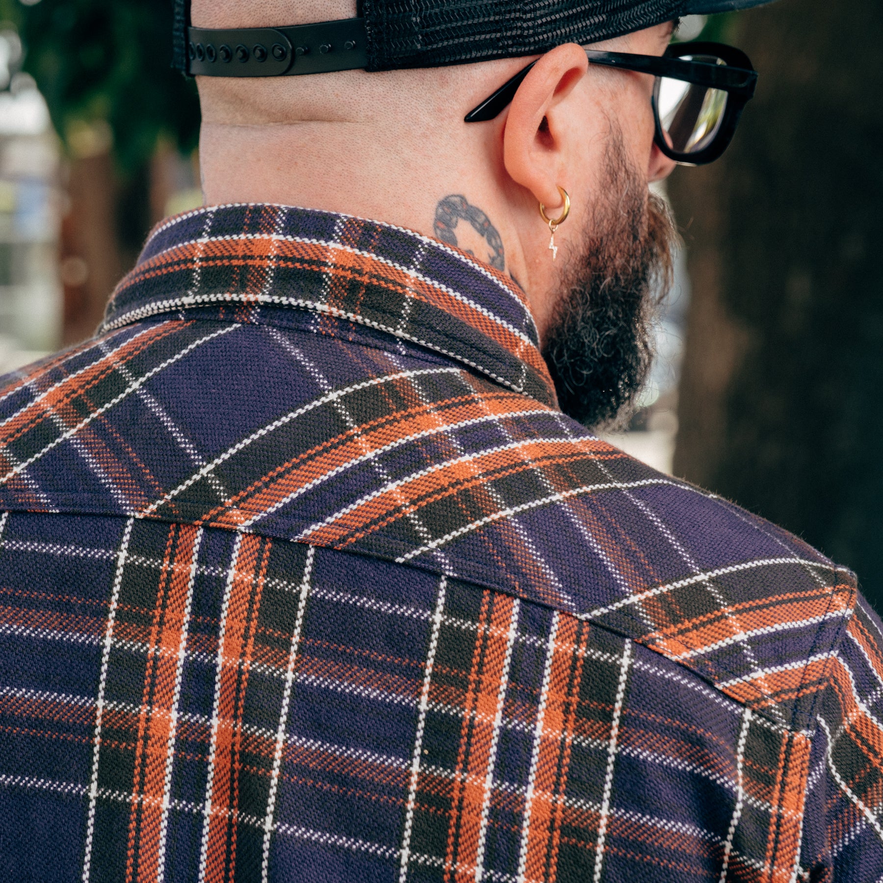 UES Heavy Flannel Shirt Purple