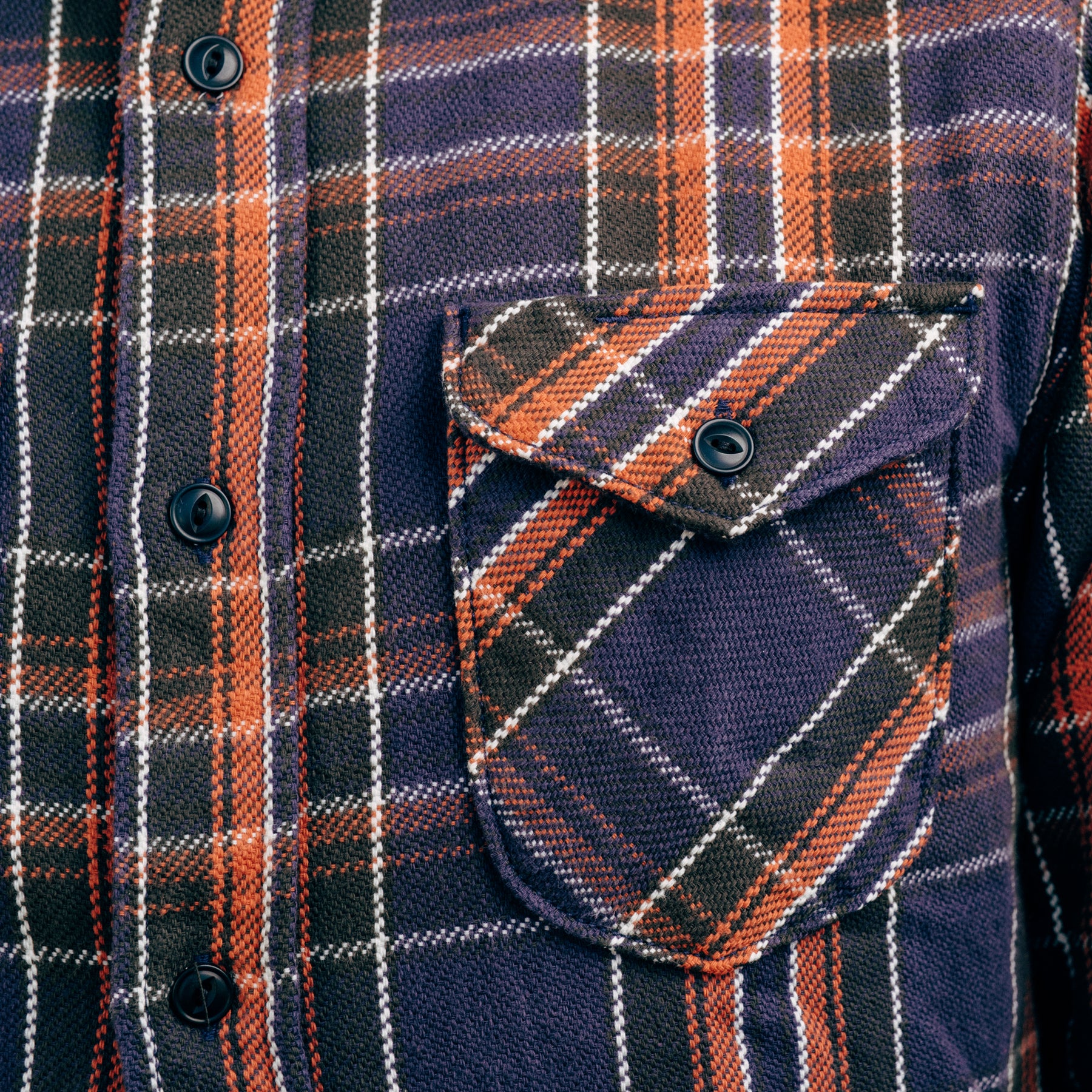UES Heavy Flannel Shirt Purple