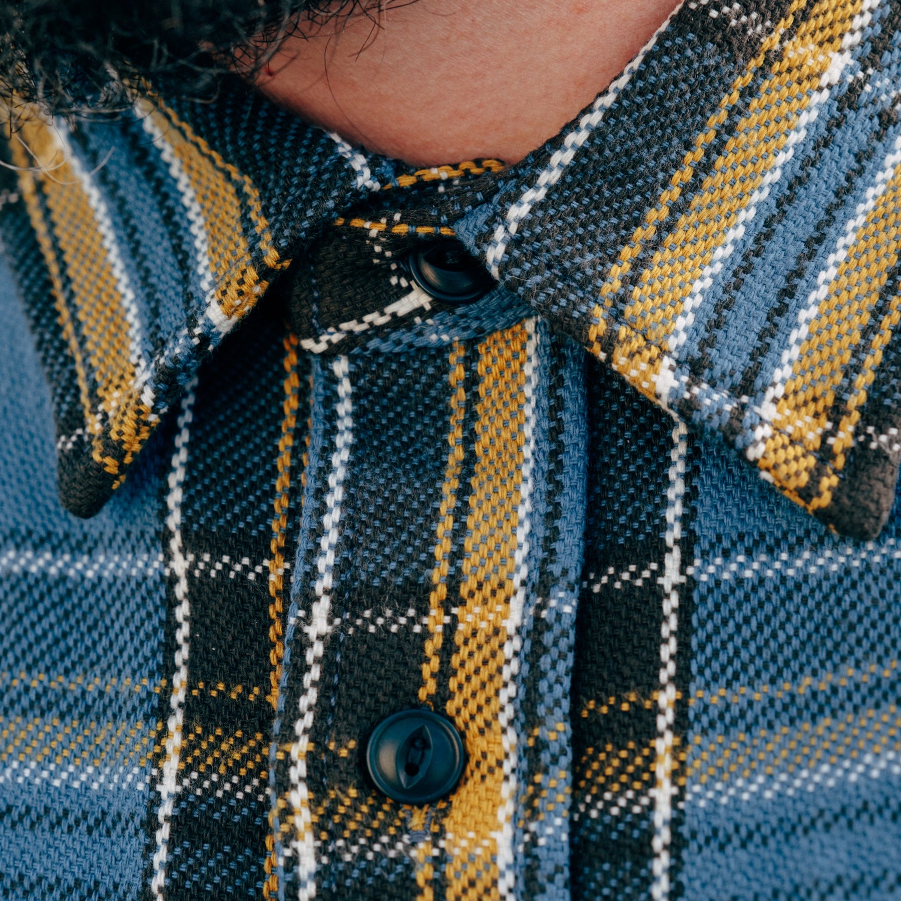 UES Heavy Flannel Shirt Blue
