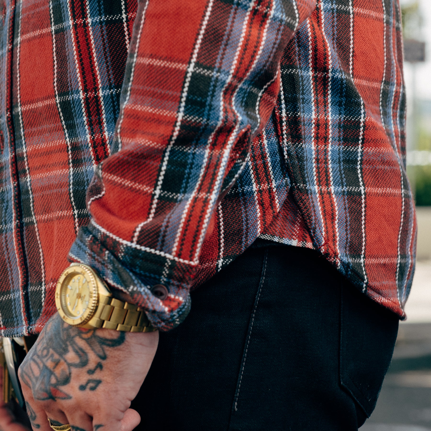 UES Heavy Flannel Shirt Red