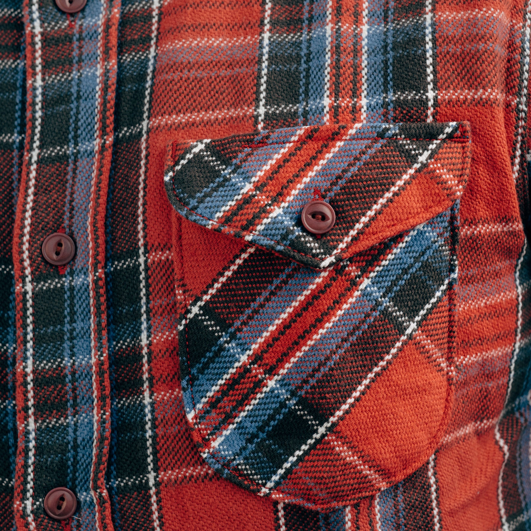 UES Heavy Flannel Shirt Red