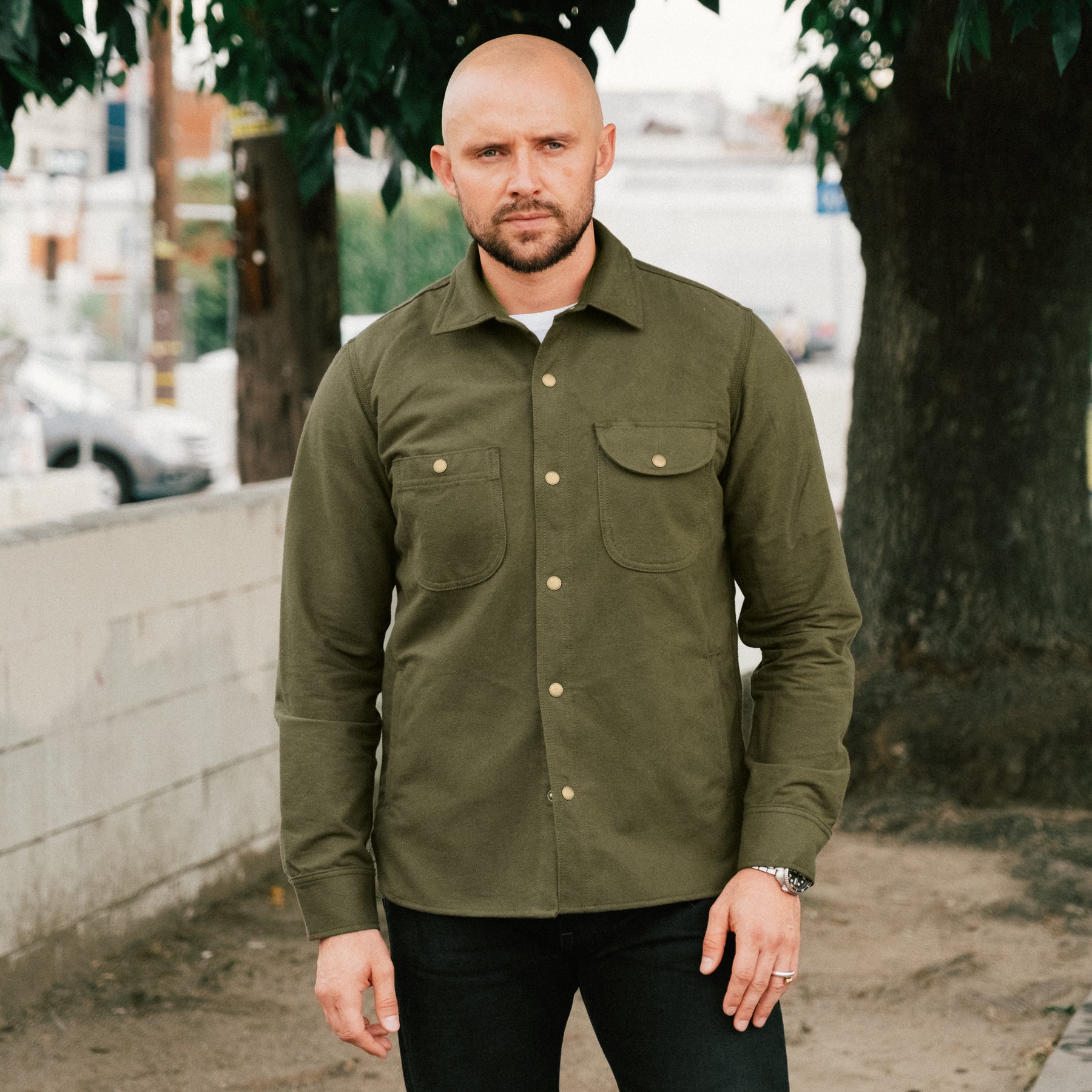 Rogue Territory Service Shirt Olive Flannel