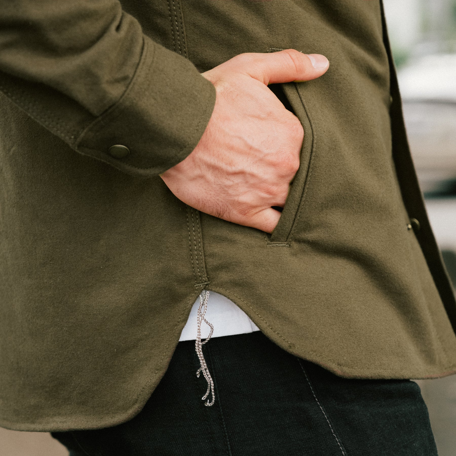 Rogue Territory Service Shirt Olive Flannel