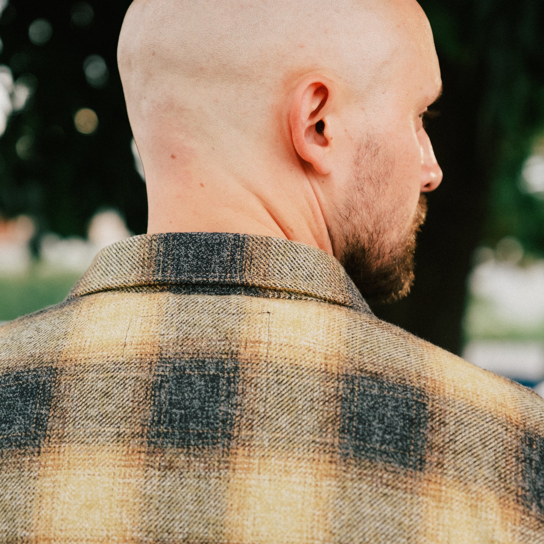 Rogue Territory BM Shirt Gold Ombré Plaid