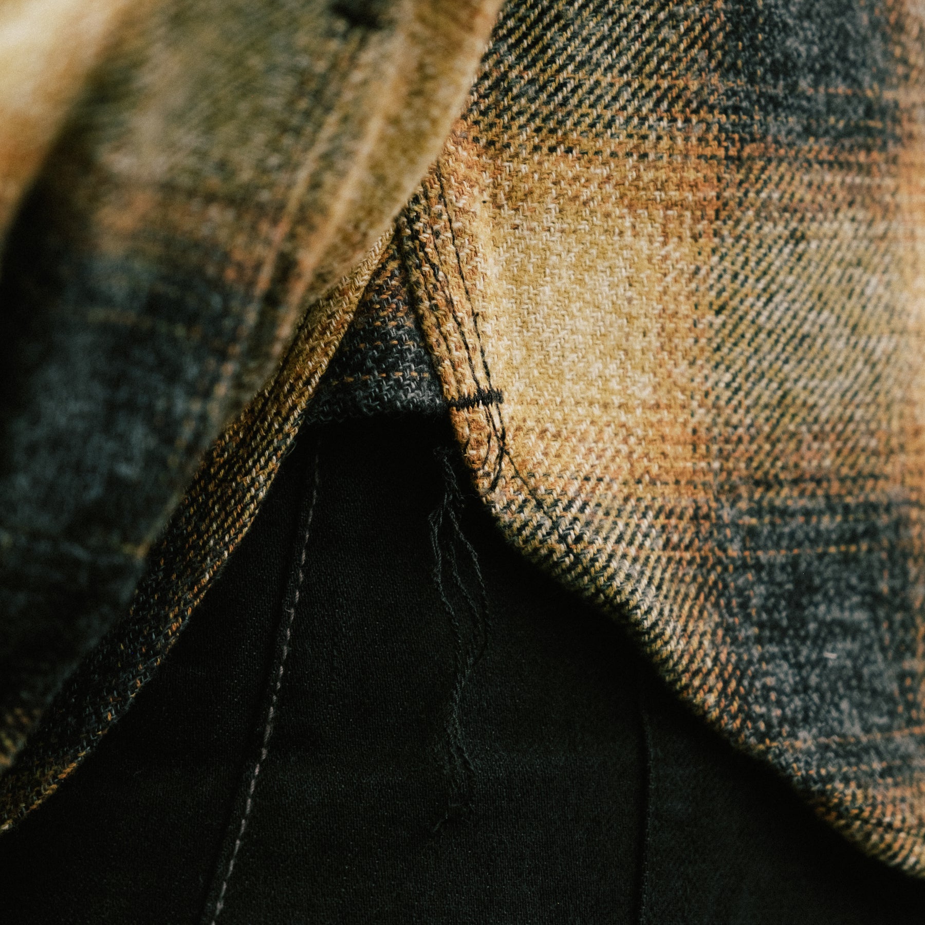 Rogue Territory BM Shirt Gold Ombré Plaid