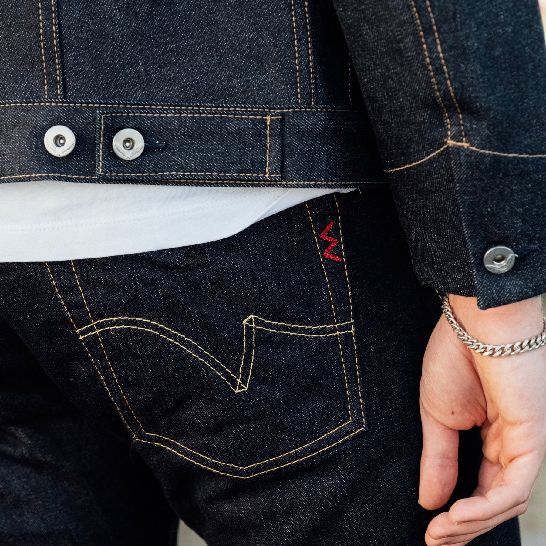 Iron Heart IH-555SBR-14 14oz Broken Twill Selvedge Denim Super Slim Jeans Indigo