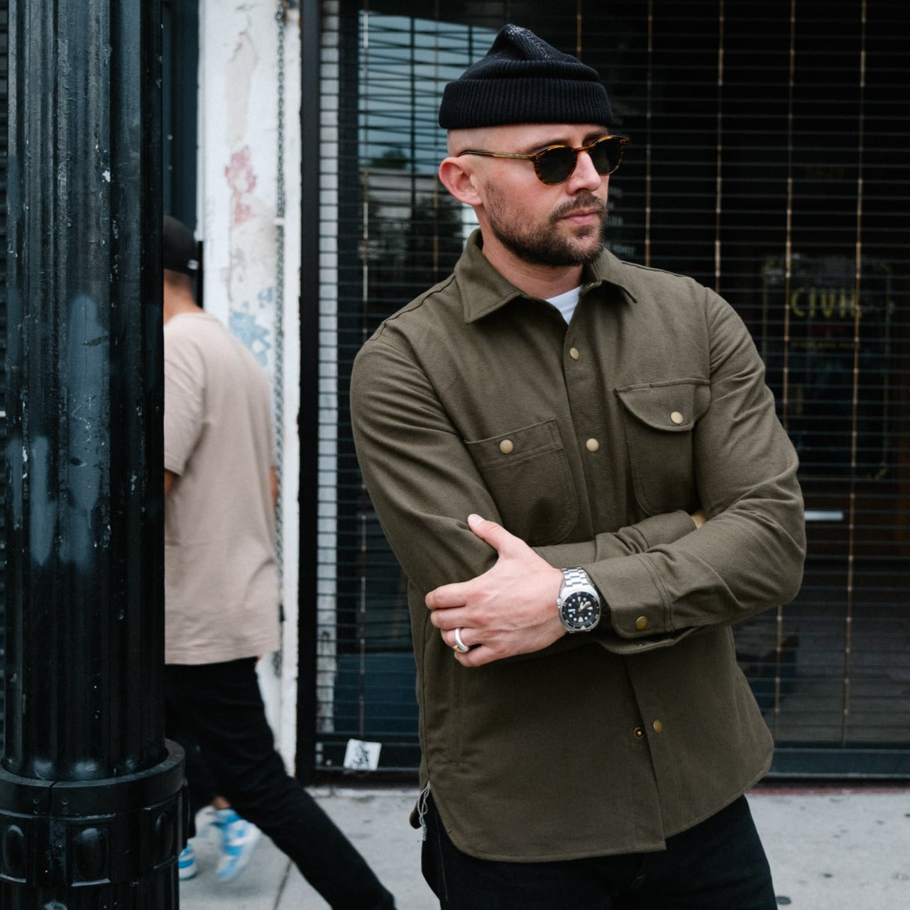 Rogue Territory Service Shirt Olive Flannel