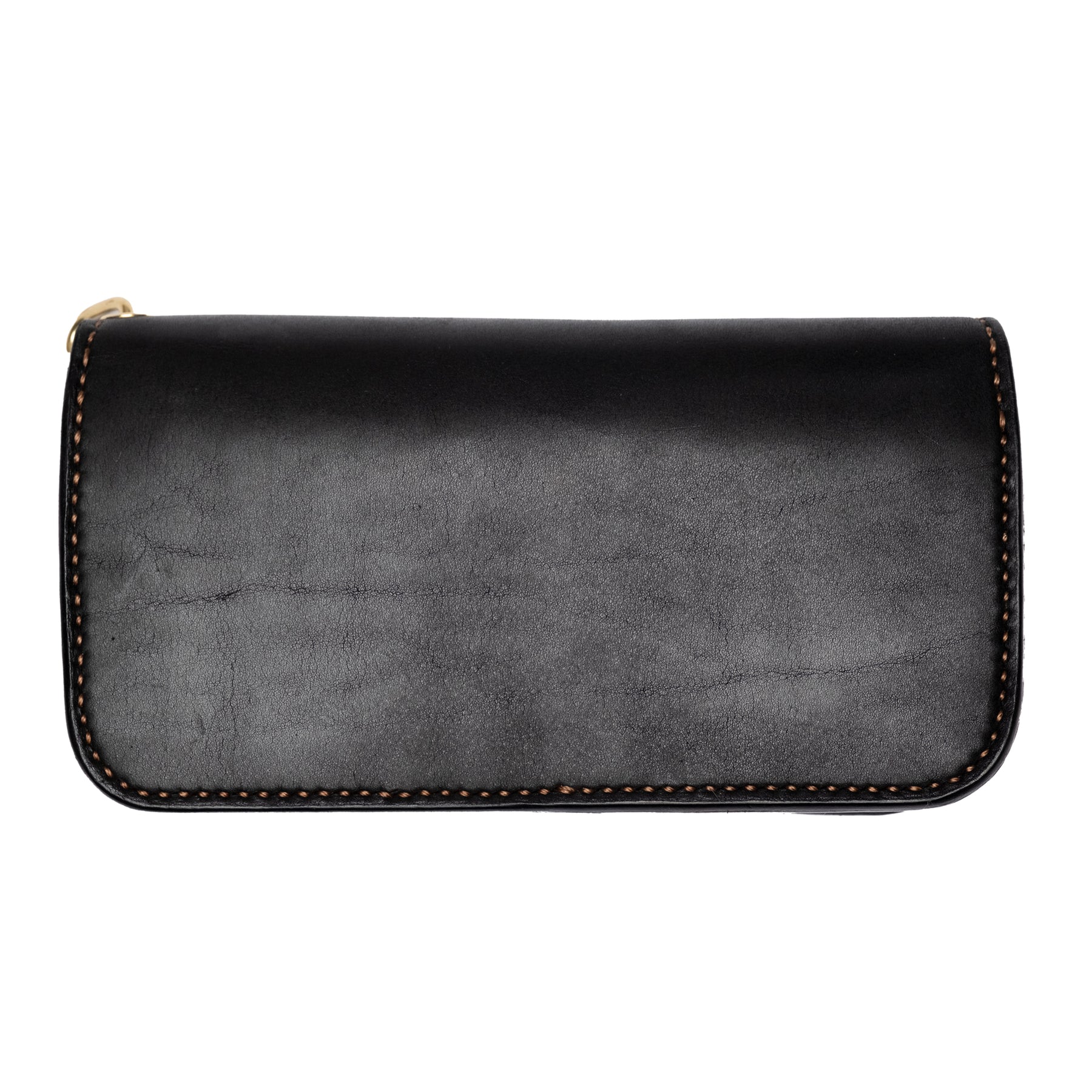 The Black Acre Roper Wallet Black & Green Bridle Leather