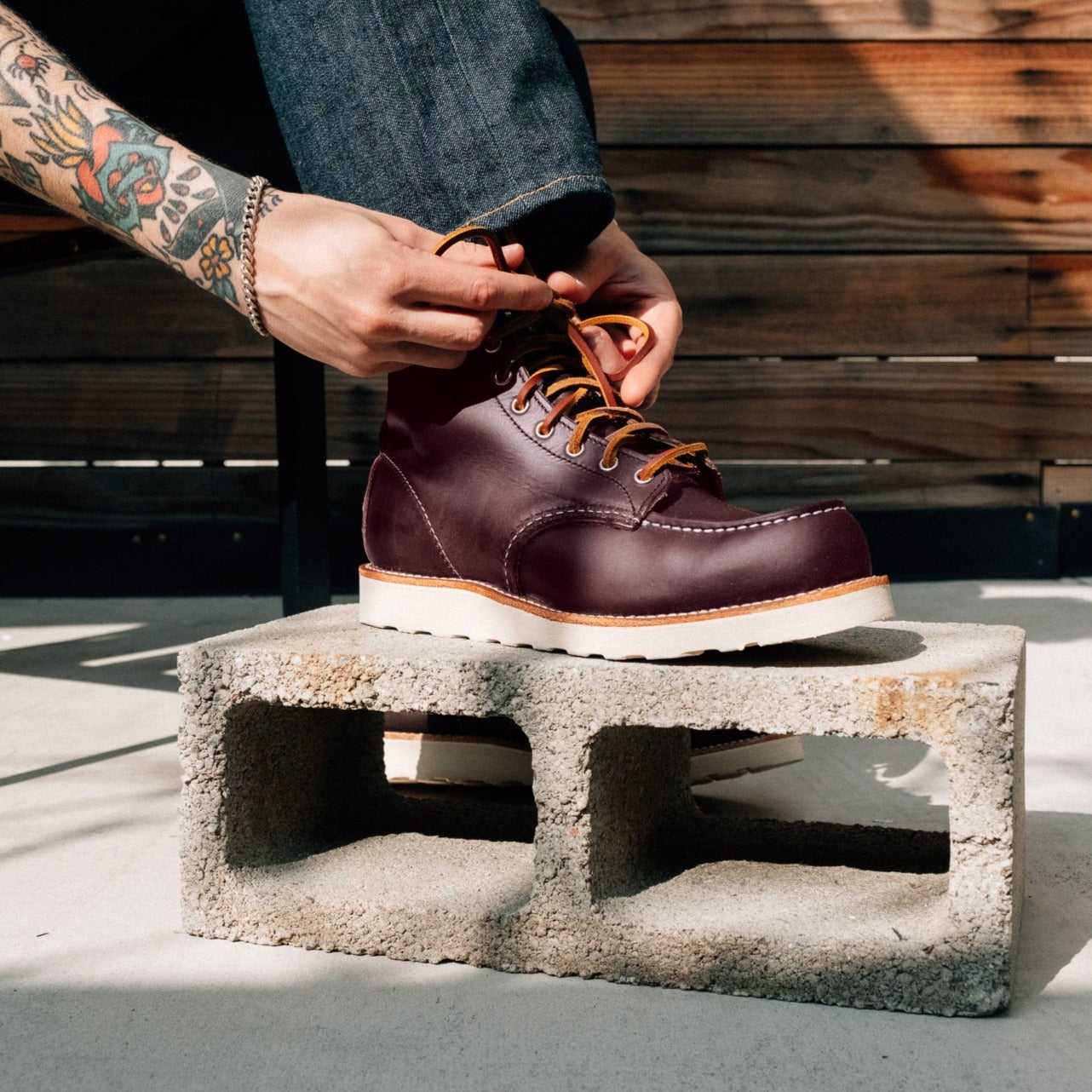 Red Wing Heritage 8847 6" Moc Toe Black Cherry